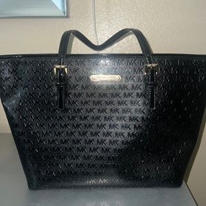 Michael Kors Black Patent Tote handbag